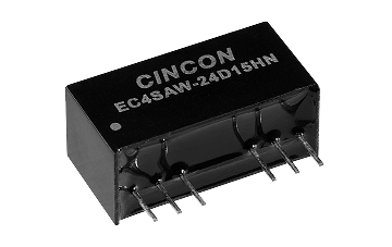 Cincon releases new 6 watts, 3KV High Isolation regulated DC-DC converter EC4SAWH series
