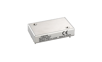 Cincon launches new 60 watt DC-DC converter with wide 4:1 input range in package size 2.05