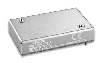 Cincon releases new DC/DC Converter ECLB75W Series
