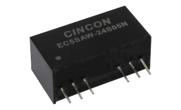 Cincon releases new 10 watts, 3KV High Isolation regulated DC-DC converter EC5SAW series