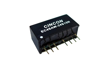  Cincon launches new DC-DC converter, 6 watt and 4:1 input range in industry standard SIP-8 package.