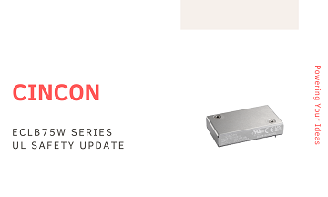 ECLB75W DC-DC Converter UL Safety Update