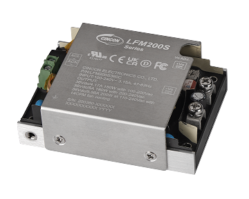Cincon Releases LFM200S Series, New 200W Fanless 1 inch Low Profile Power Supply