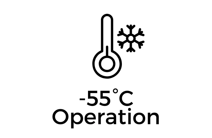 -55℃動作